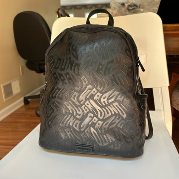 Sprayground  NWT Black Vegan Leather Medium Backpack main image 5